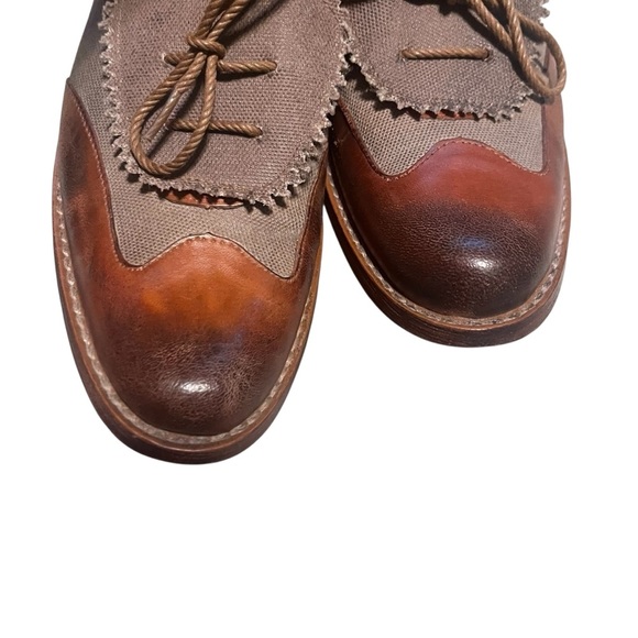 Timberland Boot Company Women’s Brown Leather And Canvas Brogues Size 7 NWOB - Picture 5 of 9